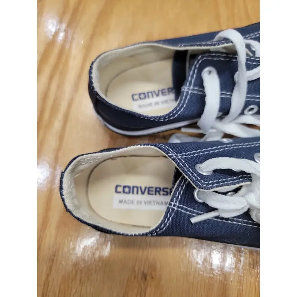 Converse Low Top All Star Ox Navy Blue Sneakers Youth size 1 .. S64